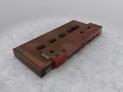 EDDF Fire Station 4 Low-poly 3D model