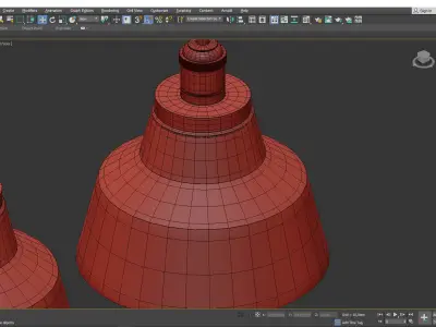 Baskin Chimney Pendant Light Low-poly 3D model