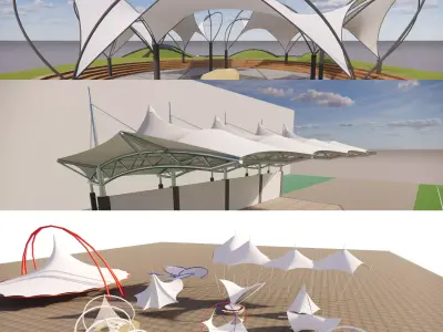 Tensile Structures Collection -A5 3D model