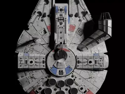 millennium falcon 3D model