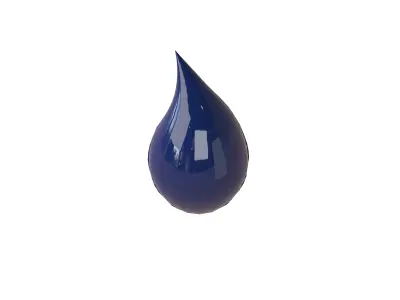 Water Drops v4 005 Low-poly 3D model