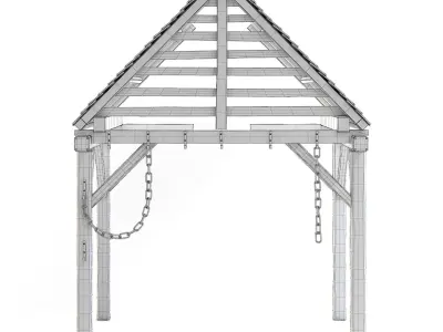 Forge Wooden Roof 3D model