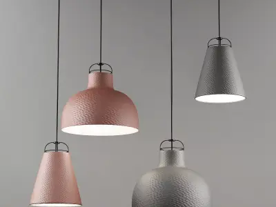 Michael Wolke Creates Sculptural Pendant Lamps 3D model