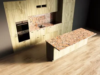 92-Kitchen8 texture 8 3D model