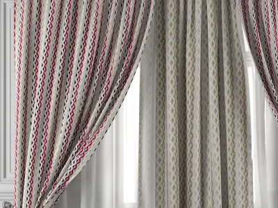 Curtain Set 471 3D model