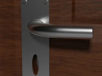 Wooden door Free 3D model buy