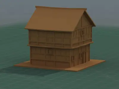 3D Print Model Ancient House 3D print model