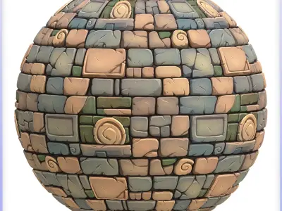 Stylized Wall Seamless Texture Texture 105