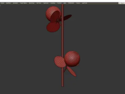 Matisse Pendant Double Low-poly 3D model