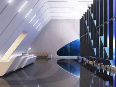 Sci-fi interior 02 - 1000 Museum 3D model