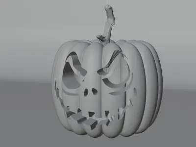 3D spooky pumpkin 3D model