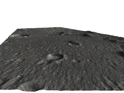 MARS VR - Cones on Crater Floor in Terra Sirenum 3D model