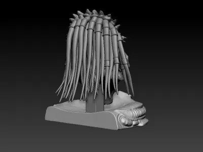 Predators 3D model 3D print model statue of creature on shelf 3D print model