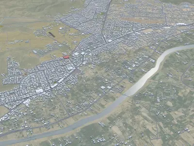 Najran Saudi Arabia Low-poly 3D model