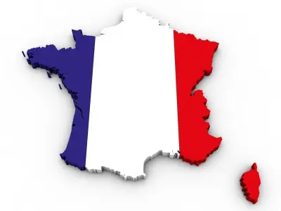 France map pack 3D model