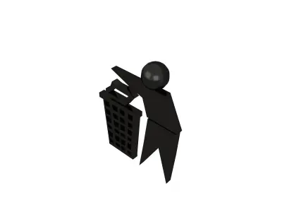 Recycle Symbols v7 012 Low-poly 3D model