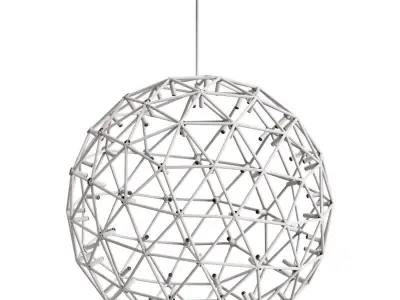 Top Modern hotel lobby villa led chandelier interior decoration  3D model