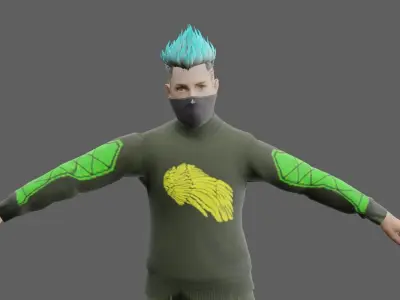 Free Fire Model Low-poly 3D model