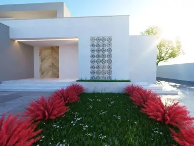 3D Model  Modern House villa  Low-poly 3D model