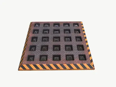 Spike Trap 3 Low-poly 3D model