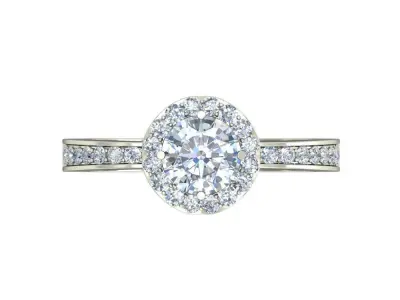Women Wedding Engagement Ring 3D print model 7