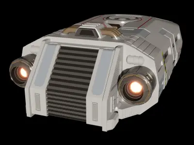 Small Transport Space Shuttle 3D model