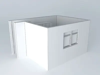 elsieorkut room with door Free 3D model