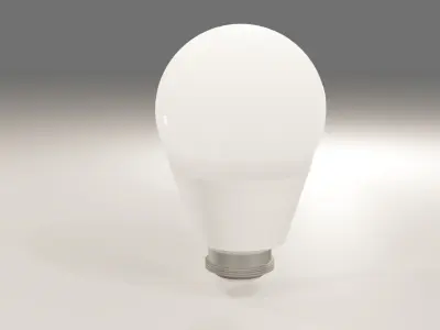 Modern Light Bulb 3D model