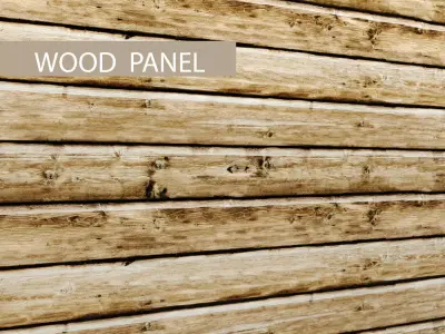 Wood panel 3D 9 3D model