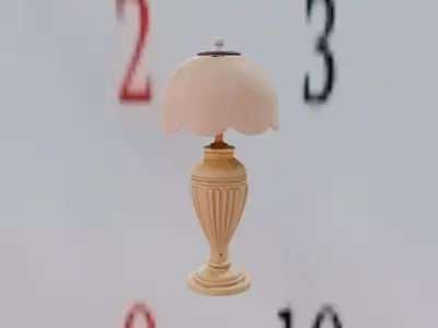 Marble-Arc Deco Glow Lamp 3D print model