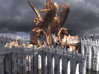 Arthurian bridges 4  3D model