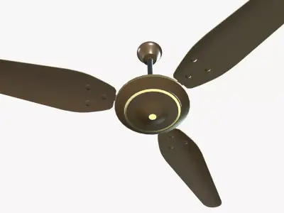Ceiling fan Low-poly 3D model