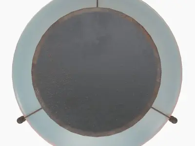 Opaline Clear Glass Pendant l4314 by Obsolete 3D model