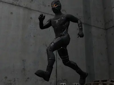 Sci-fi Thief - The Future Thief Low-poly 3D model