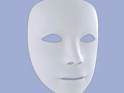 Harlequin Mask 3D model