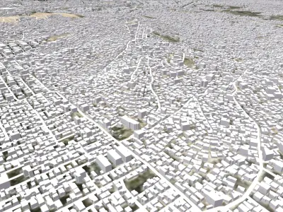 Cityscape Kabul Afghanistan 3D model