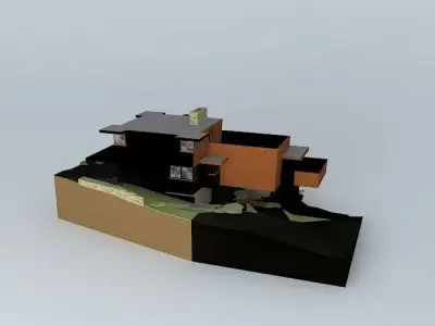John C. Pew House- Frank Lloyd Wright Free 3D model