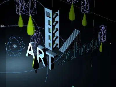 Art School Modeled 3D model
