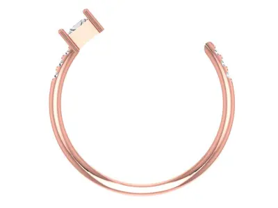 Women Light Weight Band Ring 3D print model 20