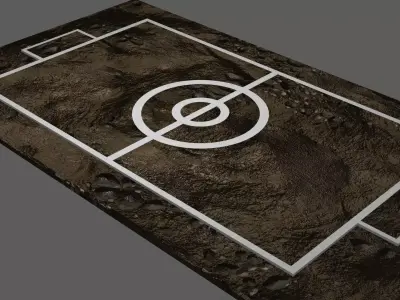 Pokemon stadium - ground stadium Low-poly 3D model