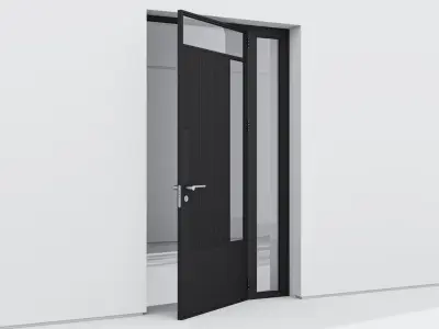 Aluminium door 179 3D model