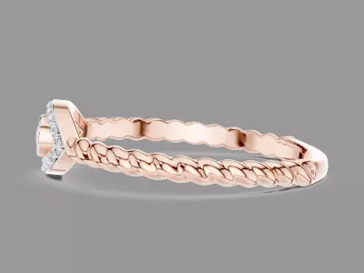 Evil Eye Light Diamond Ring  3D print model