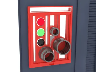 Death Star Wall Panel - E1 - 1-18 scale Kenner Hasbro 3D print model