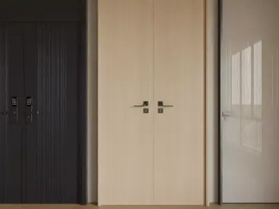 The entrance door 3D model