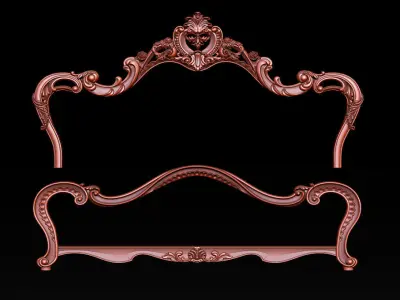  Classic Bed 3D relief models 3D print model