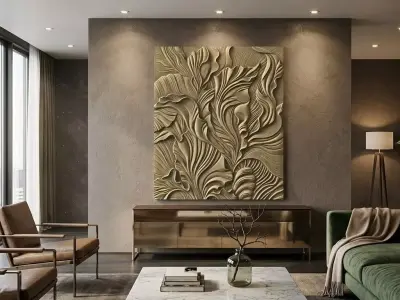 Organic Motion 3D Wall Panel 3D print model