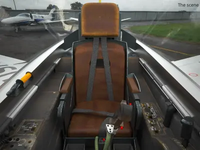  North American F-86 Sabre Jet Fighter Silver with Interior 