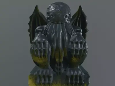 cthulhu statue 3D model