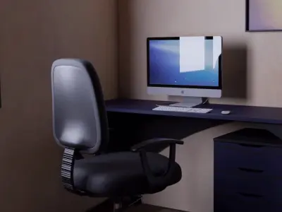 Isometric Room 3D model get