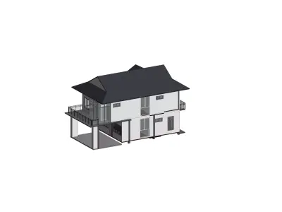 2 Floor House A2 3D model